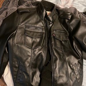Levi leather (100% polyurethane) jacket with soft lining